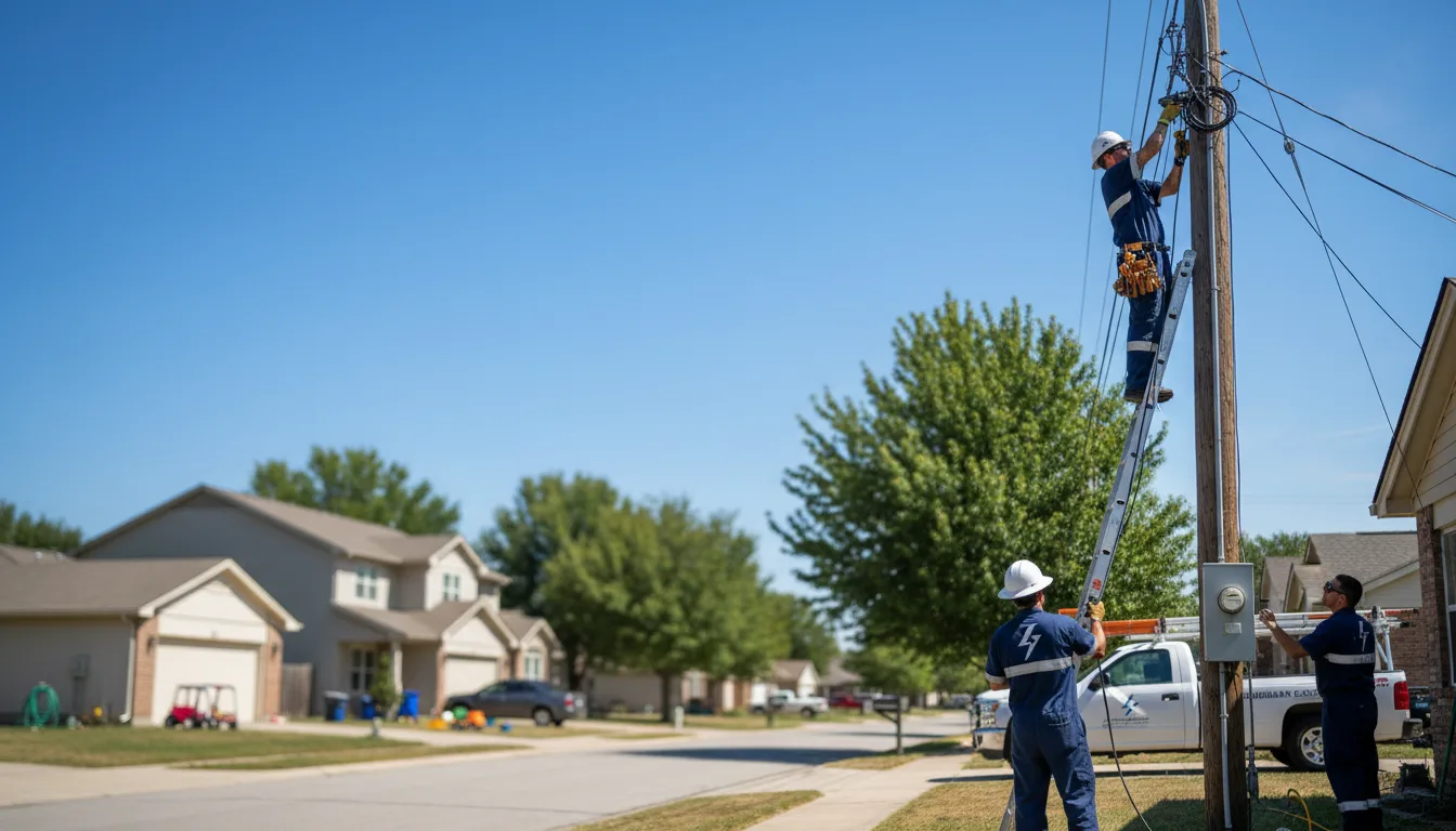 Residential electrician providing installation services in Hagerstown, IN
